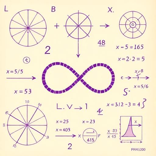 Mathematics riso illustration